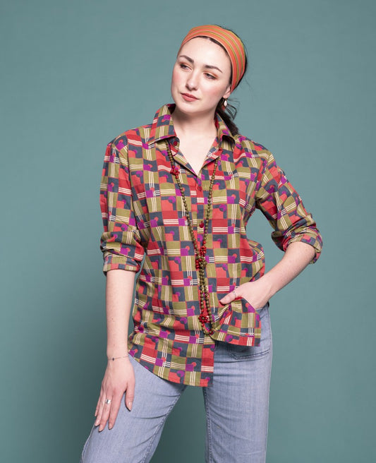 Shirt (size XL) - Aberdeen red brick