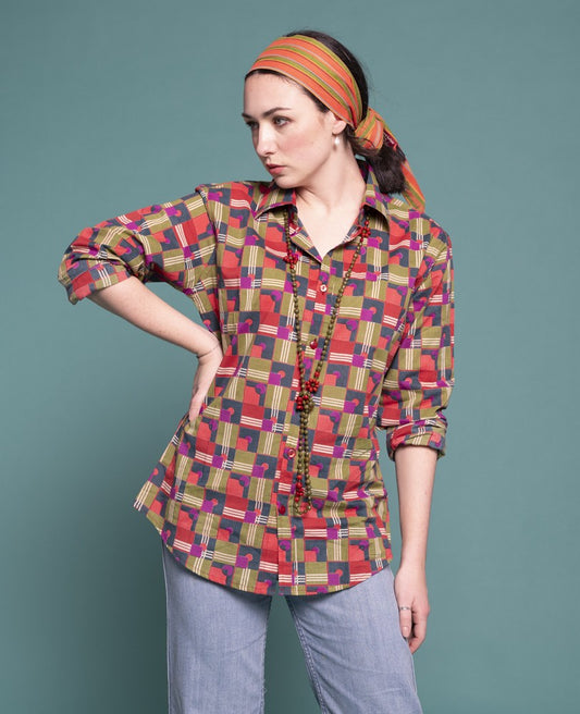 Shirt (size XL) - Aberdeen red brick