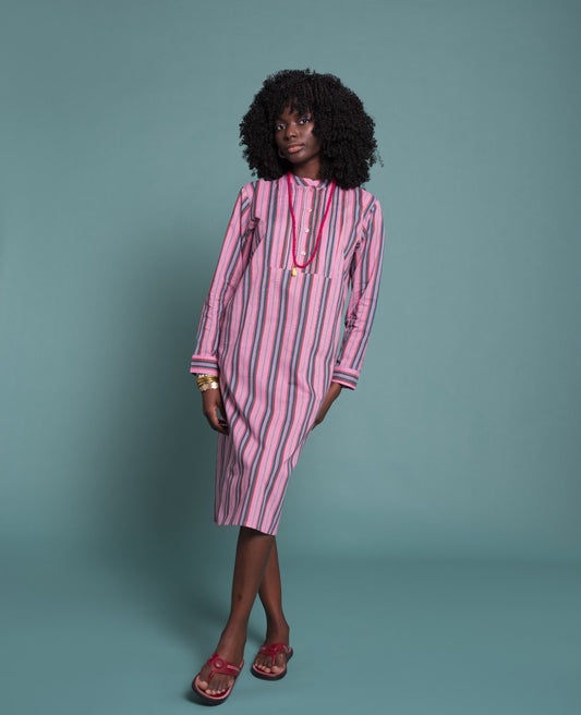 Long Tunic Dress (size 2) - Margate pink