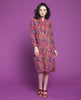 Robe tunique longue (taille 1) - Bloom red