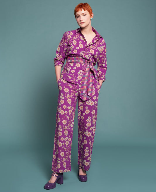 Pant (size 2) - Blossom purple