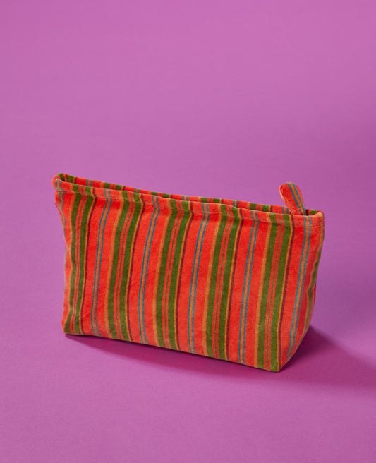Wash Bag Velvet - Margate coral