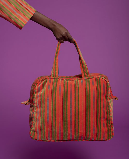 Weekend Bag Velvet - Margate coral