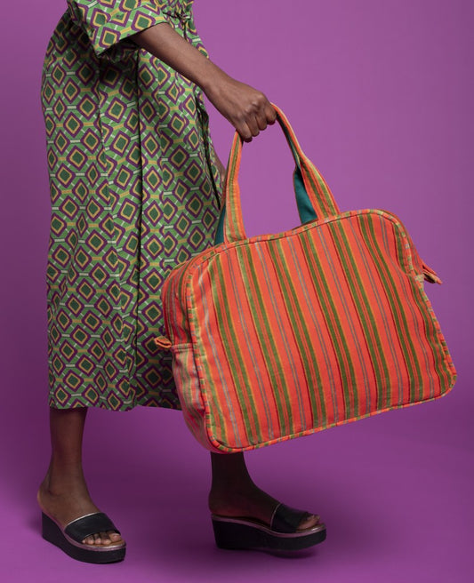 Weekend Bag Velvet - Margate coral