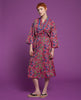 Kimono long - Bloom red