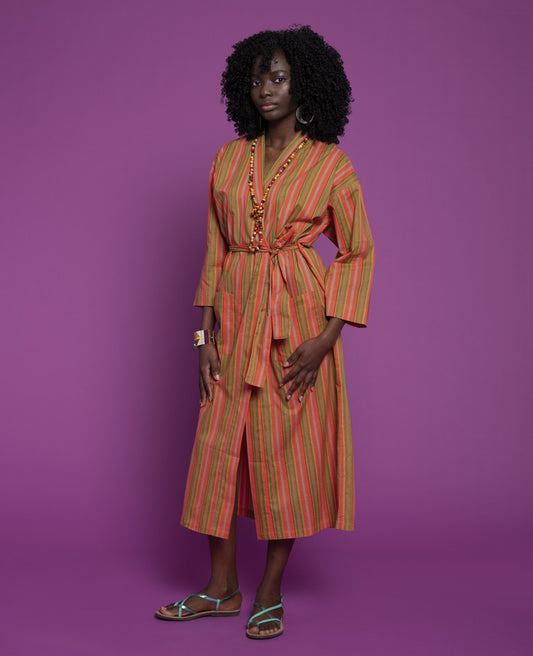 Long Kimono - Margate coral