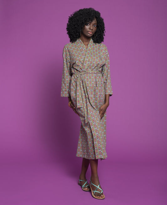 Long Kimono - Ziggy purple