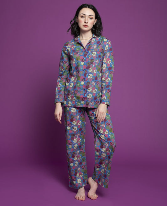 Pyjama (size 2) - Bloom blue