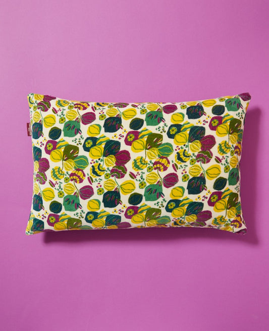 Rectangular Cushion Velvet - Bloom sand