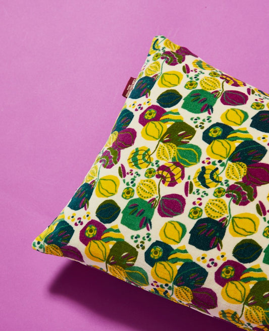 Rectangular Cushion Velvet - Bloom sand