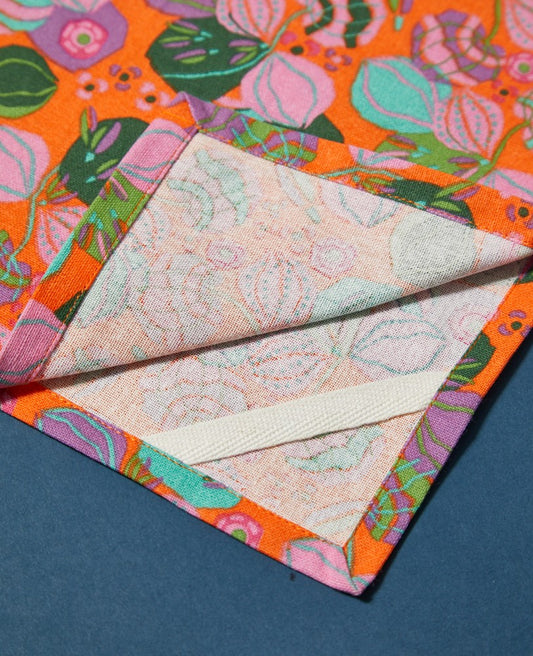 Tea Towel - Bloom orange