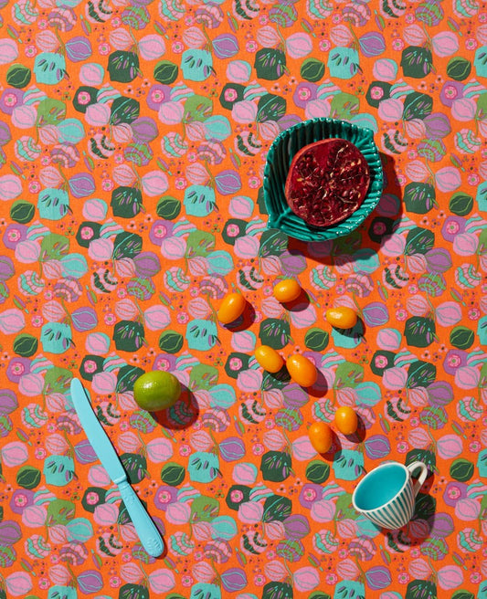 Tablecloth (L) - Bloom orange