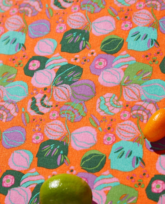 Tablecloth (L) - Bloom orange