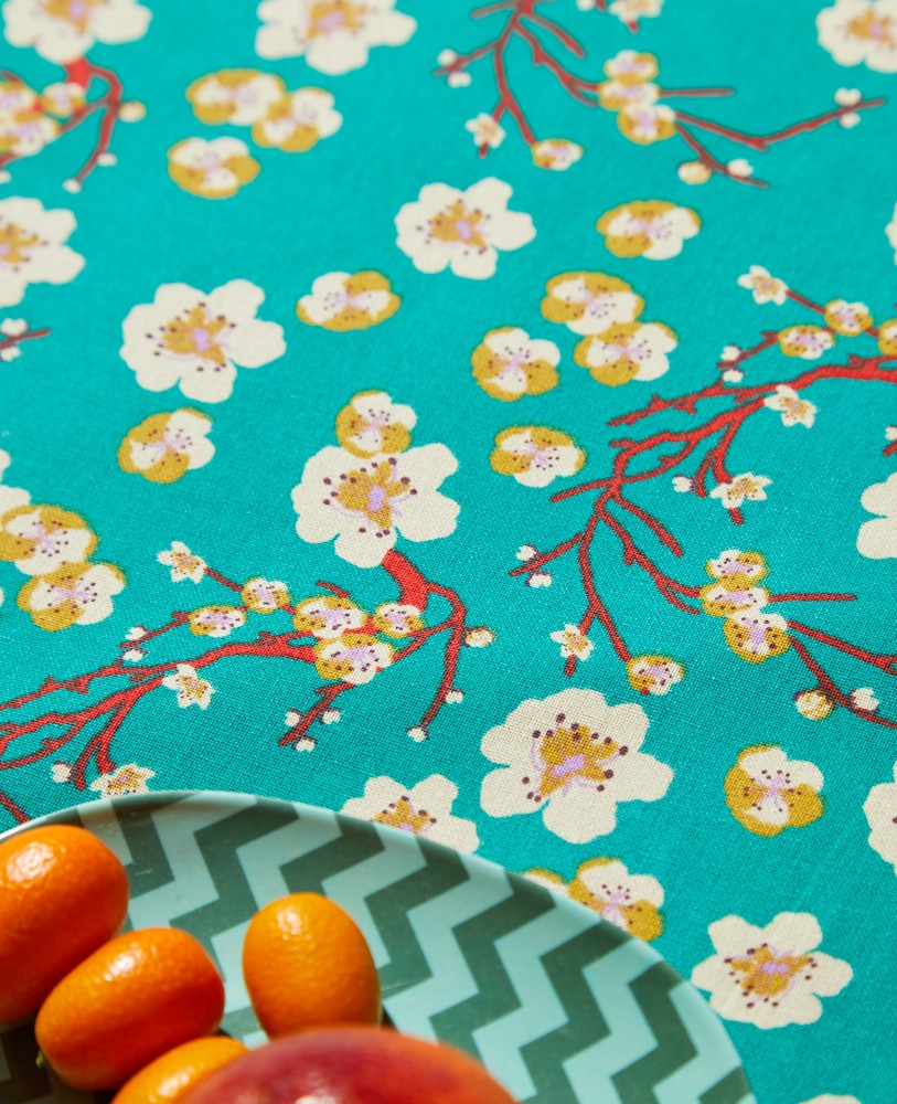 Tablecloth (L) - Blossom blue