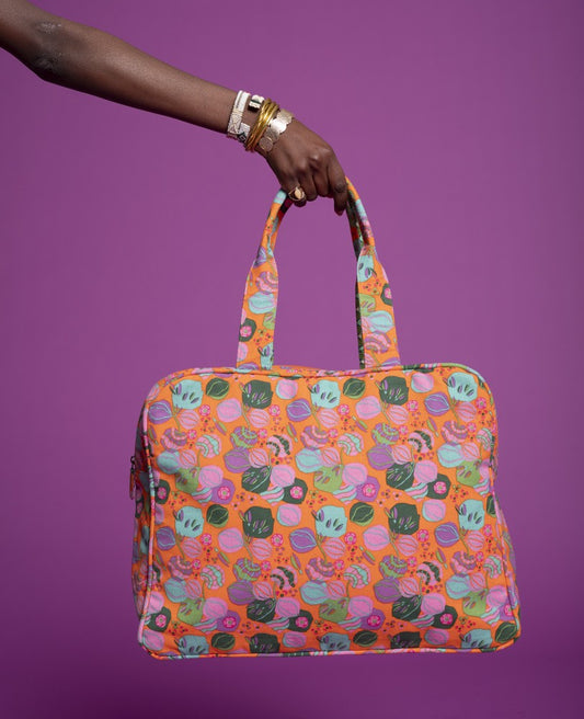 Weekend Bag - Bloom orange/margate green