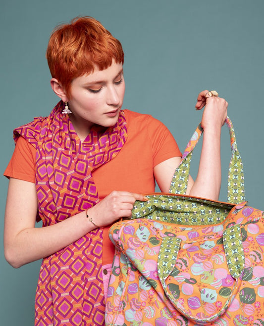 Weekend Bag - Bloom orange/margate green