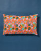 Coussin rectangulaire - Bloom orange/ Blossom blue