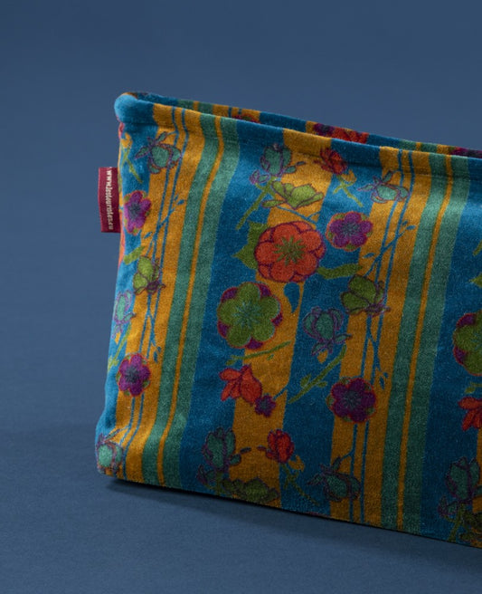Wash Bag Velvet - Kensington dk green/yellow