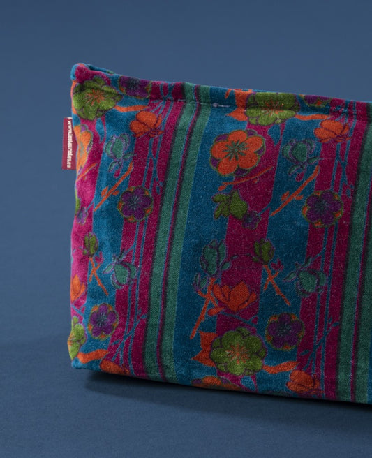 Wash Bag Velvet - Kensington dk green/fushia