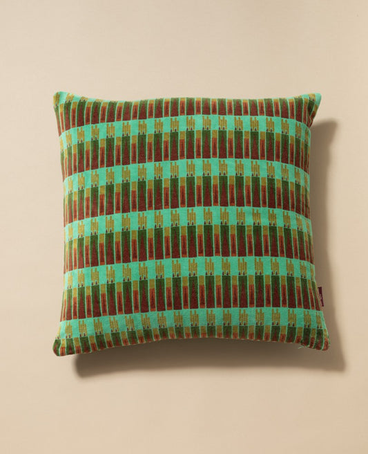 Square Cushion Velvet - Vienna biscay green