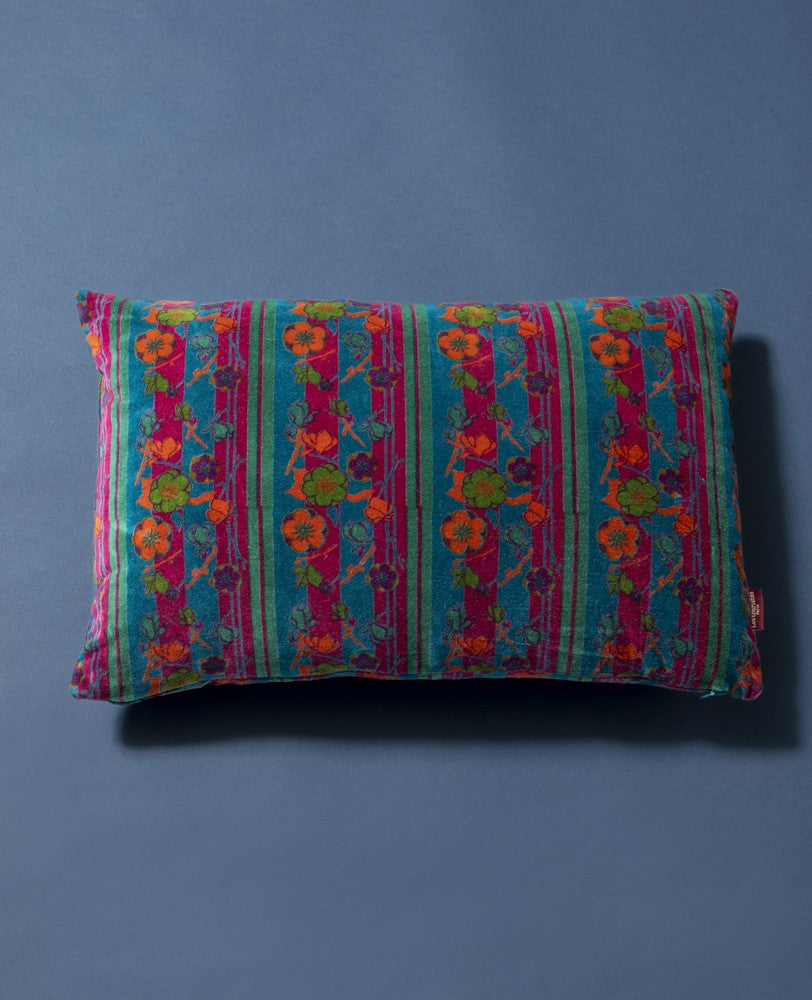 Rectangular Cushion Velvet - Kensington dk green/fushia