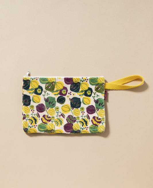 Big Pouch Velvet - Bloom sand