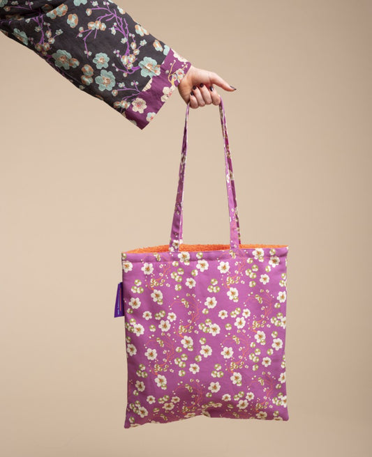Totebag - Blossom violet