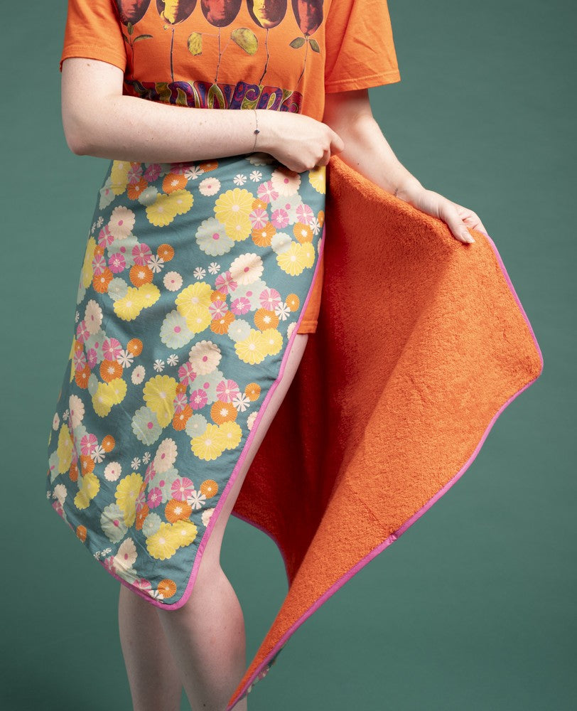 Two-sided Towel - Mellow dk green
