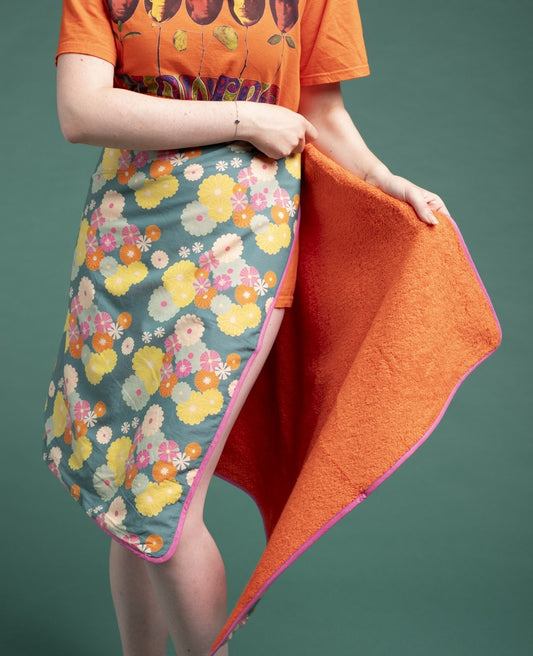 Two-sided Towel - Mellow dk green