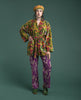 Short Kimono Velvet - Fern gold