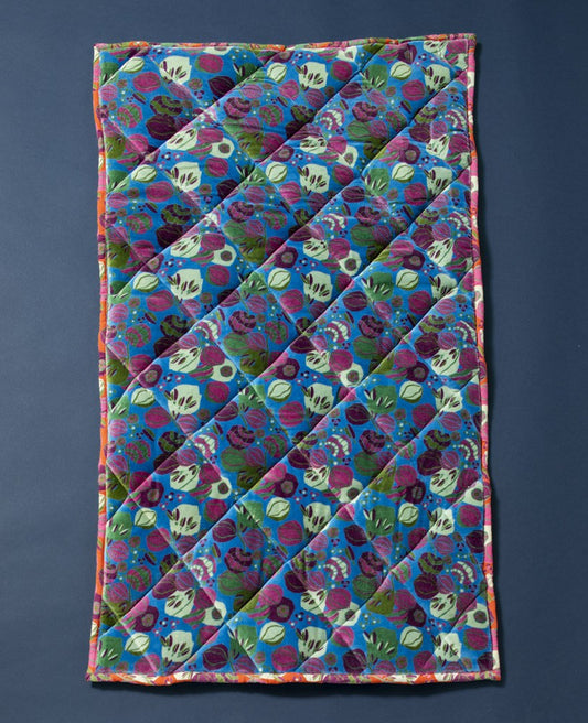 Small Rug - Bloom blue/bloom orange