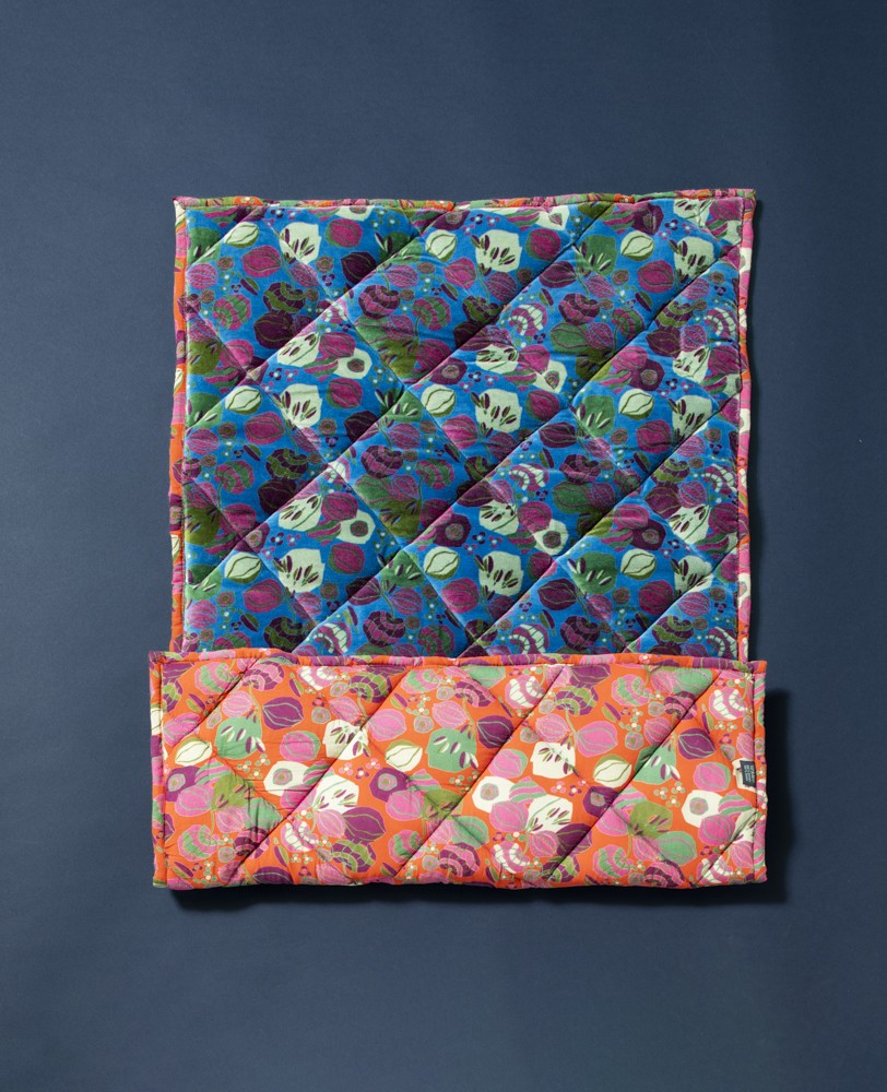 Small Rug - Bloom blue/bloom orange
