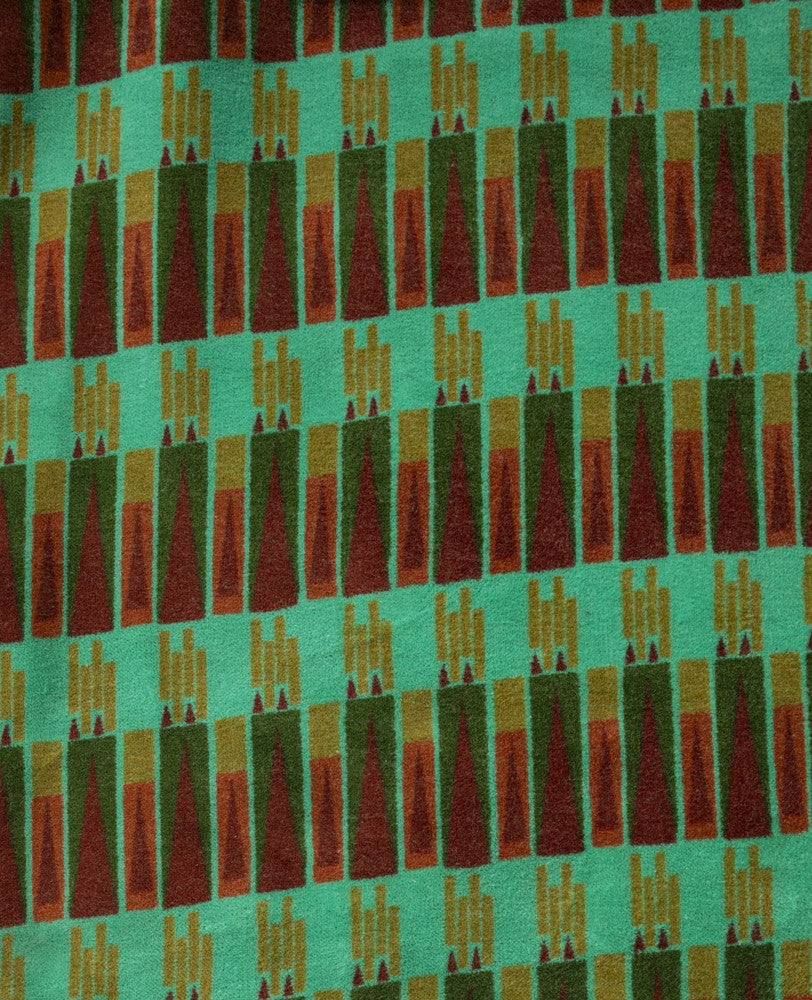 Long Kimono Velvet - Vienna biscay green