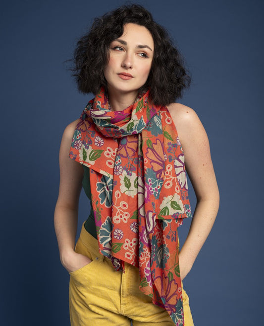 Stole - Cosmos coral