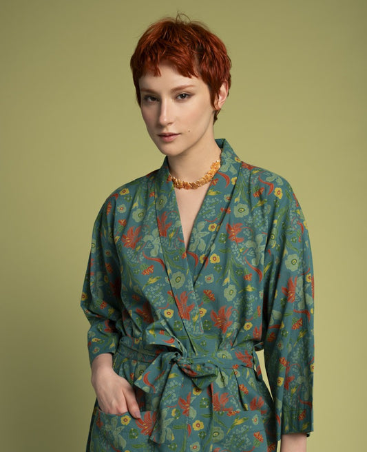 Long Kimono - Iris bayou