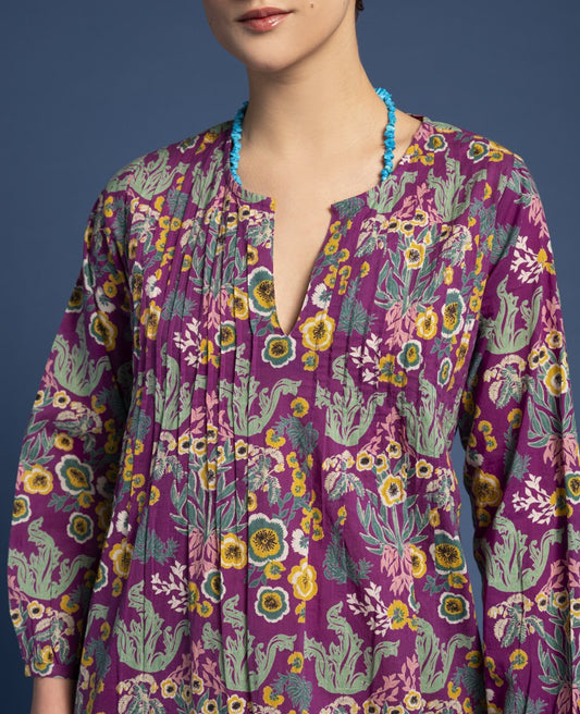 Long Tunic Dress - Swainston purple