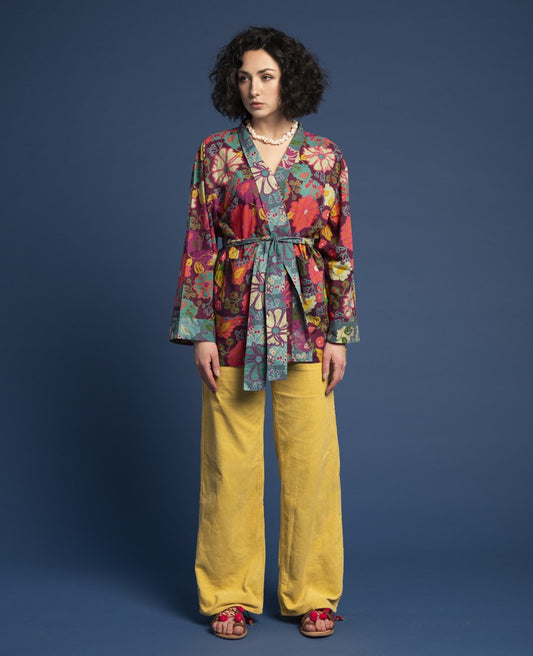 Short Kimono - Cosmos fig