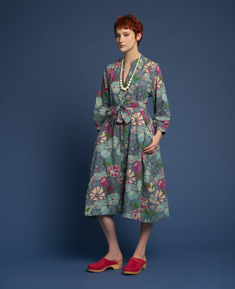 Long Dress - Cosmos teal