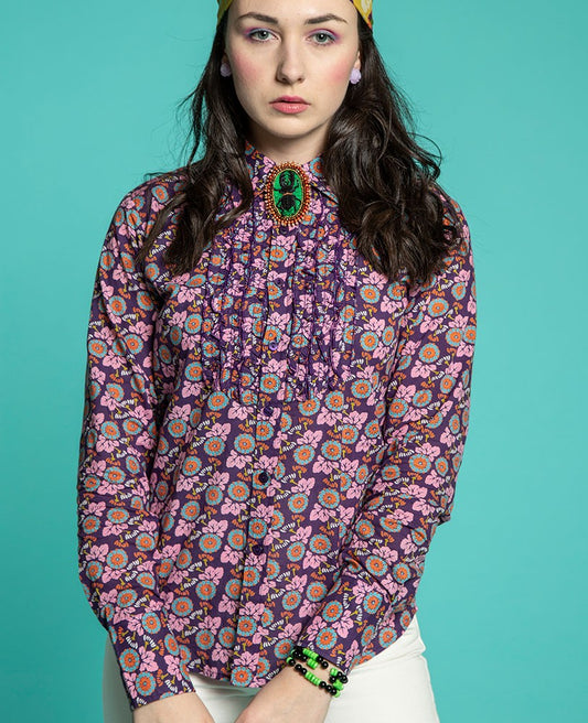 Shirt (size S) - Oak purple