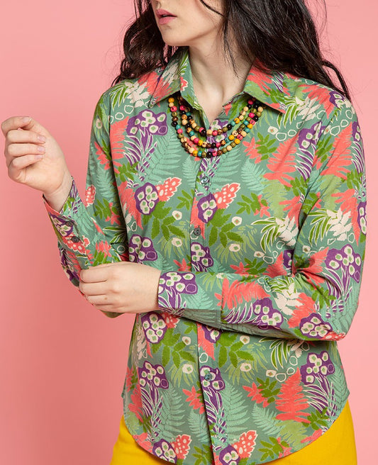 Shirt (size S) - Fern green