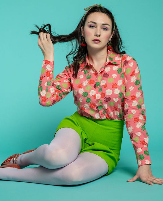 Shirt (size S) - Burmese coral