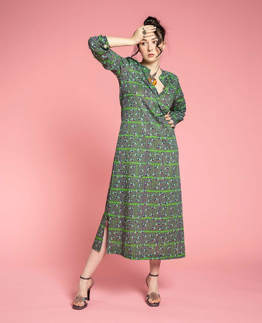 Dress - Bato vibrant green