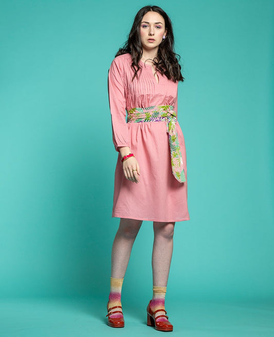 Short Tunic Dress - Plain pink