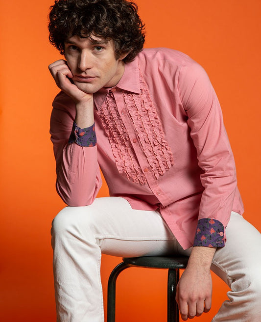 Shirt (size 1) - Plain pink