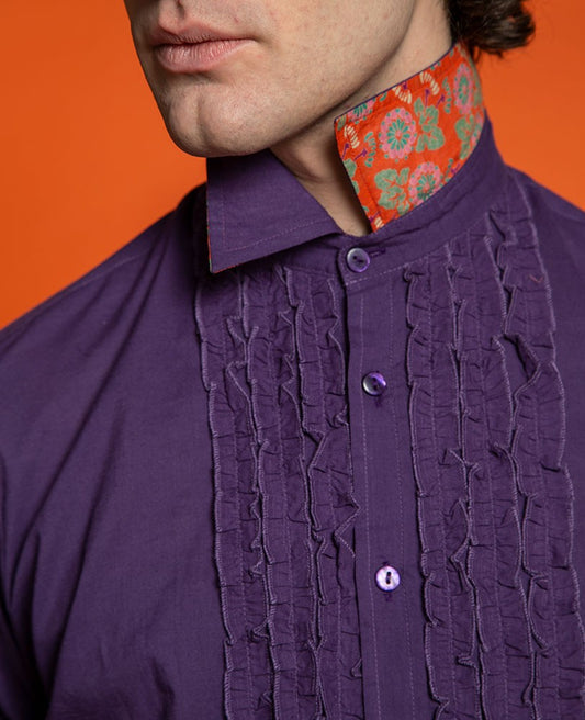 Shirt (size 1) - Plain purple