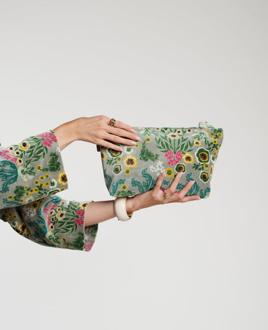 Wash Bag Velvet - Swainston green