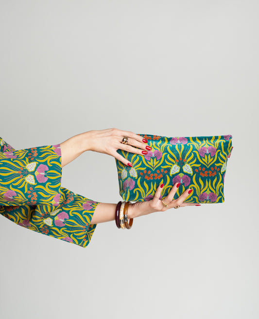 Trousse de toilette Velours - Muguet bayou