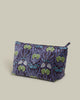 Velvet Wash Bag, Muguet Blue Print