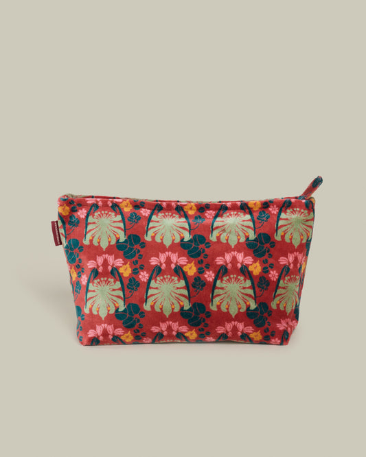 Velvet Wash Bag, William Brick Print