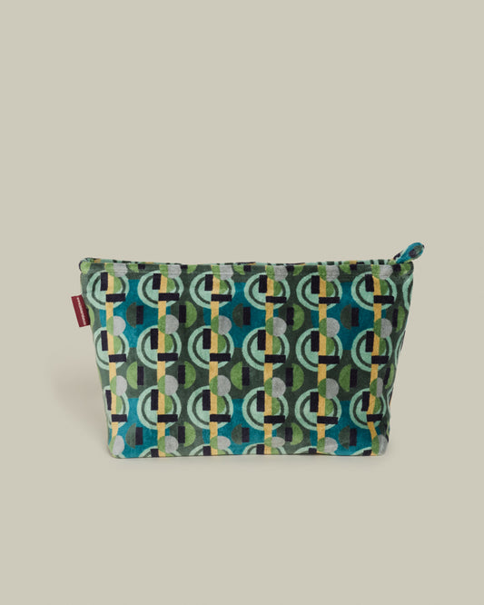 Velvet Wash Bag, Sonia Moss Print